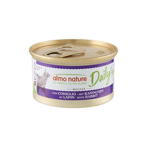 Almo Nature Daily Mousse con Coniglio per Gatti 85gr