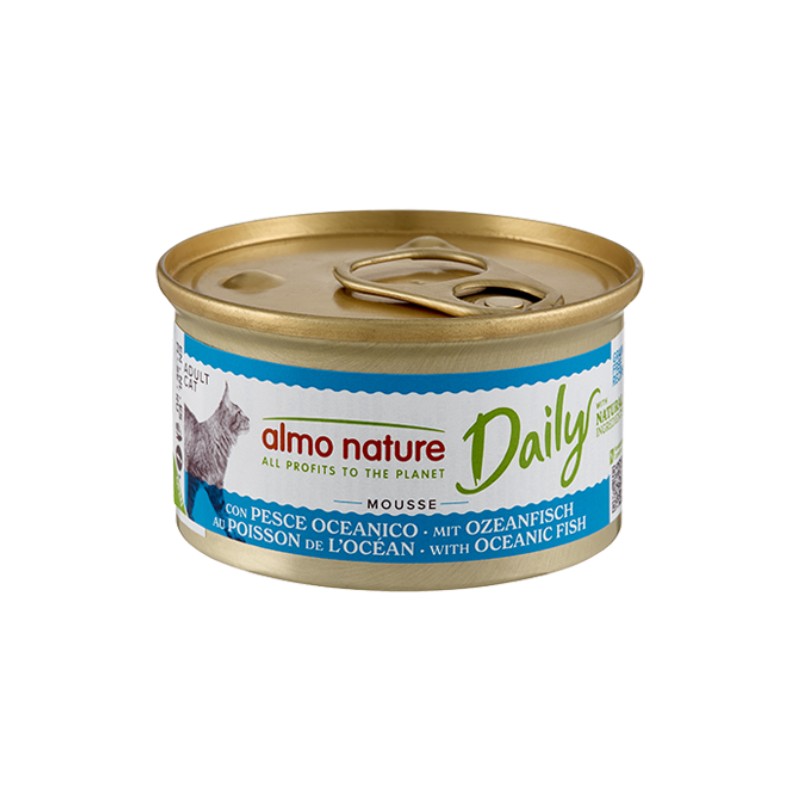 Almo Nature Daily Mousse con Pesce Oceanico per Gatti 85gr