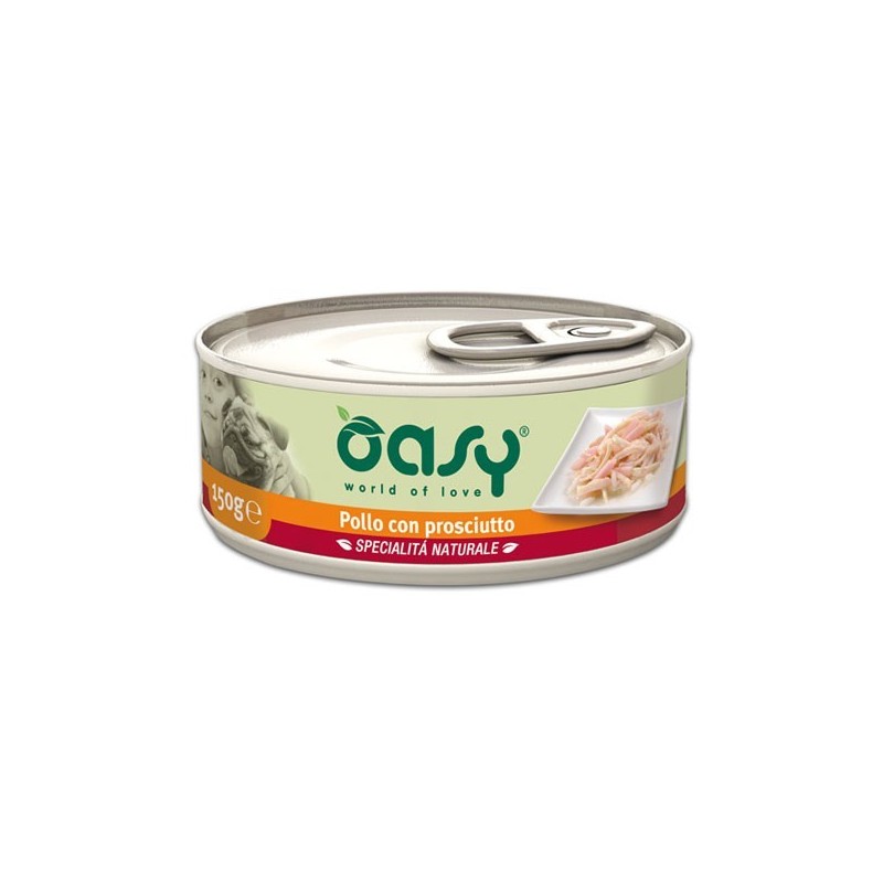 Image of Oasy Umido Pollo e Prosciutto per Cani 150gr062