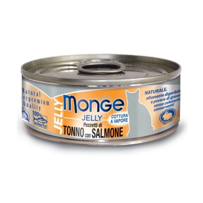 Monge Jelly Tonno Bonito e Salmone per Gatti 80gr