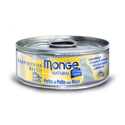 Monge Natural Petto di Pollo e Mais Umido per Gatti 80 g