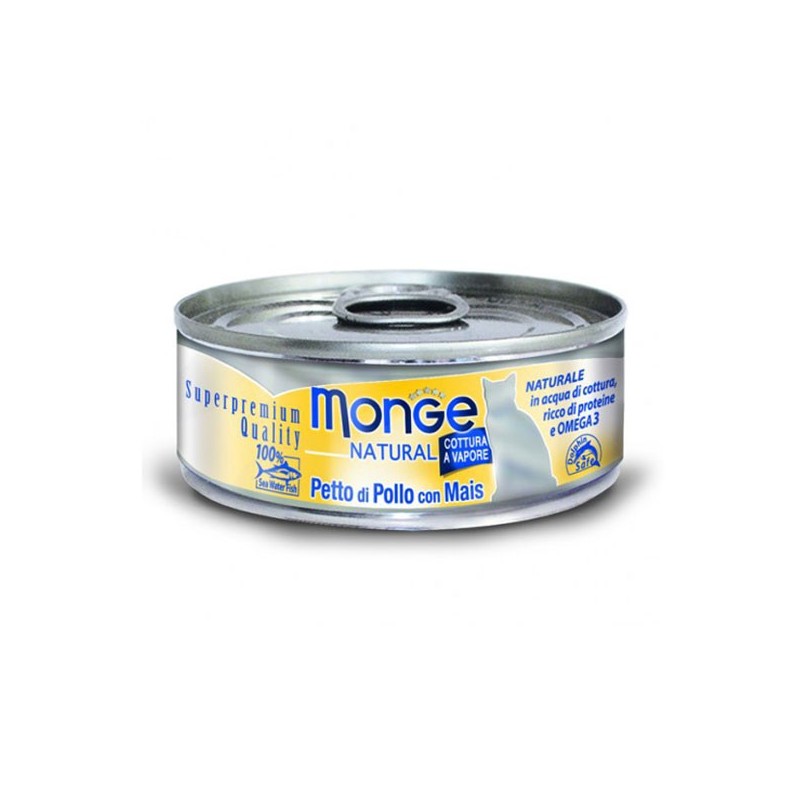 Image of Monge Natural Petto di Pollo e Mais Umido per Gatti 80 g062