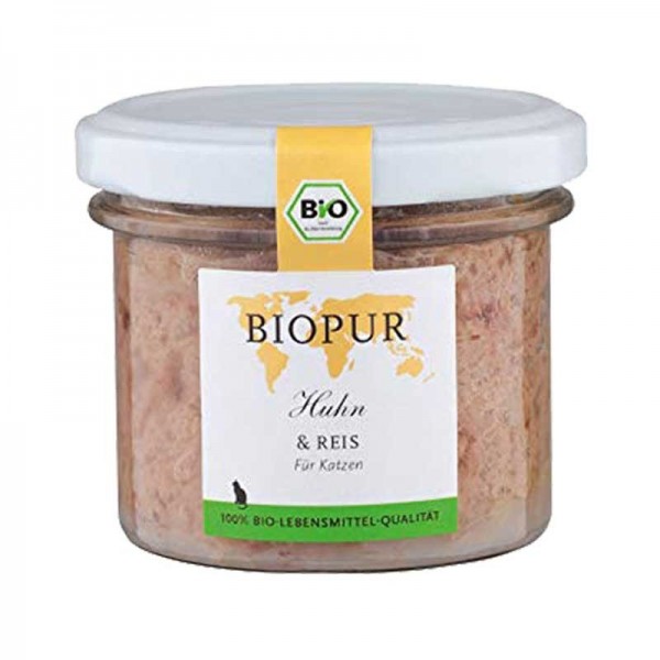 Biopur Adult Pollo e Riso Umido per Gatti 100 g