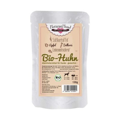 Herzens Hund Pollo Biologico con Verdure Bio Umido per Cani