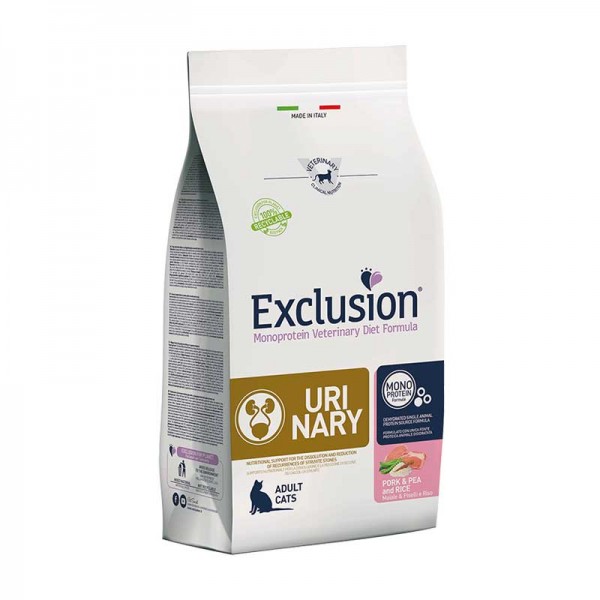 Exclusion Diet Urinary Maiale, Piselli e Riso per Gatti